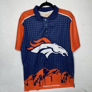 Forever Collectibles Nike NFL Men's Denver Broncos Short Sleeve Polo Shirt Large